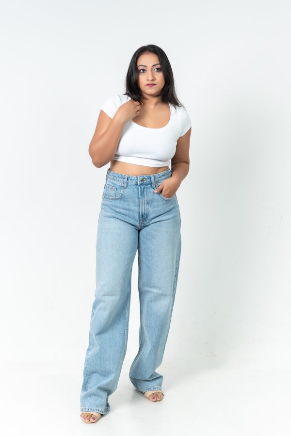 High-Waist Baggy jeans - Image 2