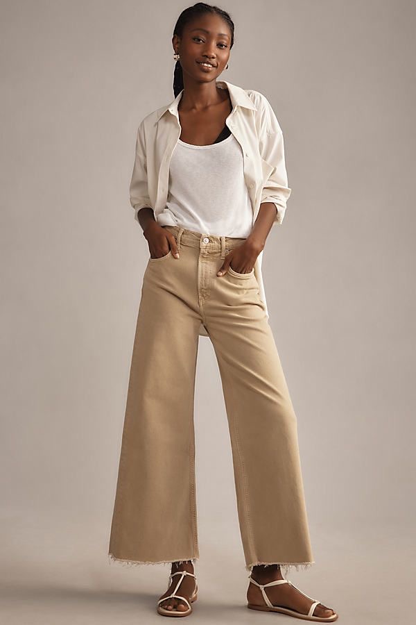 High-Rise Wide-Leg crop jeans