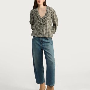 High Waist Barrel Jeans